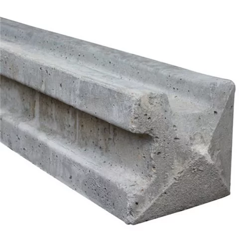 8ft Concrete Corner Pointed Top Fence Post (2440 x 125 x 125mm)